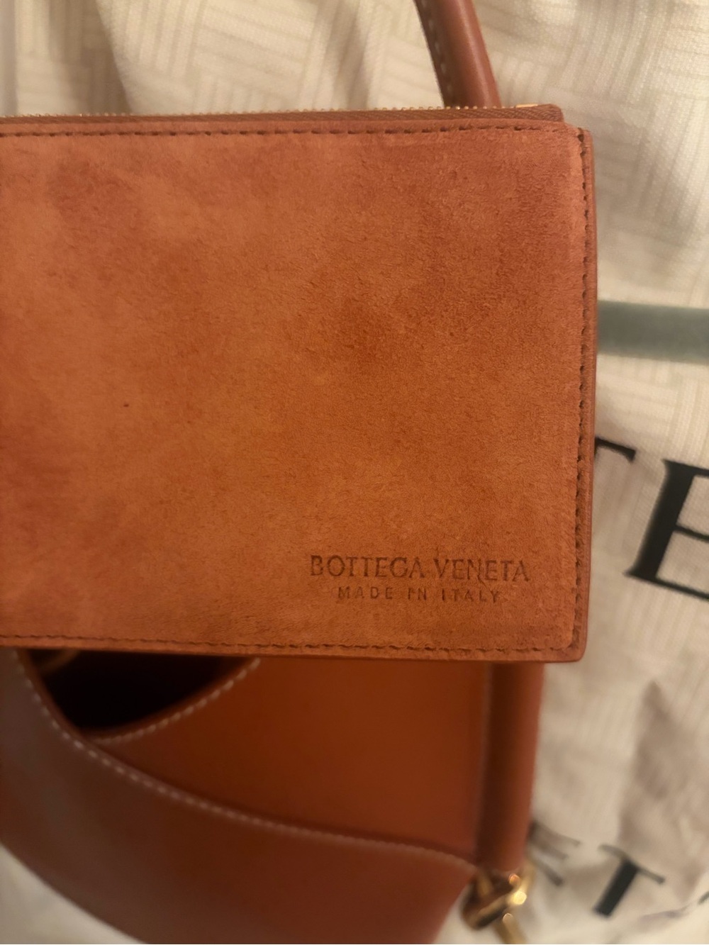 Bottega Veneta Brown Crescent Leather Shoulder Bag - Picture 8 of 12